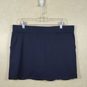 2/$10 05117 Pebble Beach navy blue knit athletic skort XL NEW